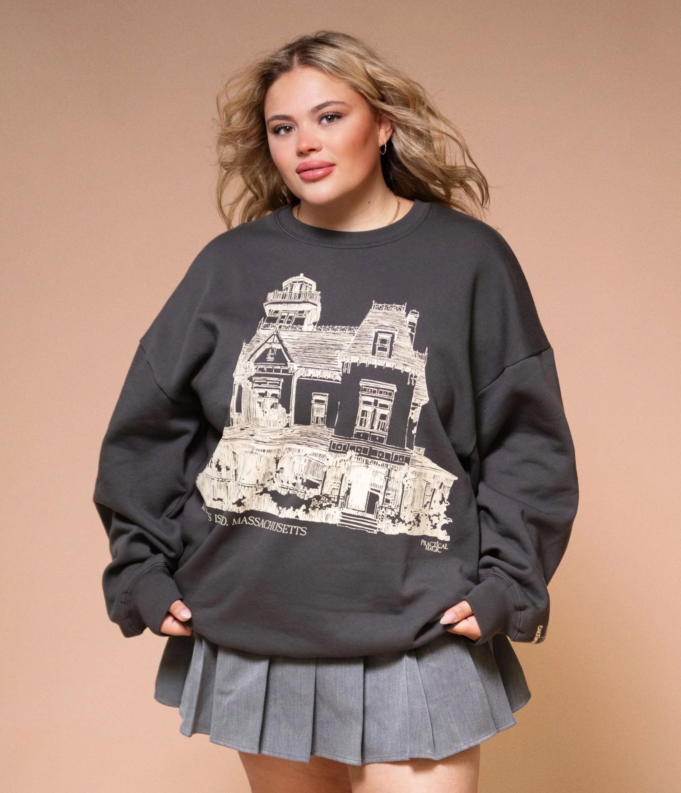 Cakeworthy Practical Magic Black Maria’s Island House Graphic Sweatshirt