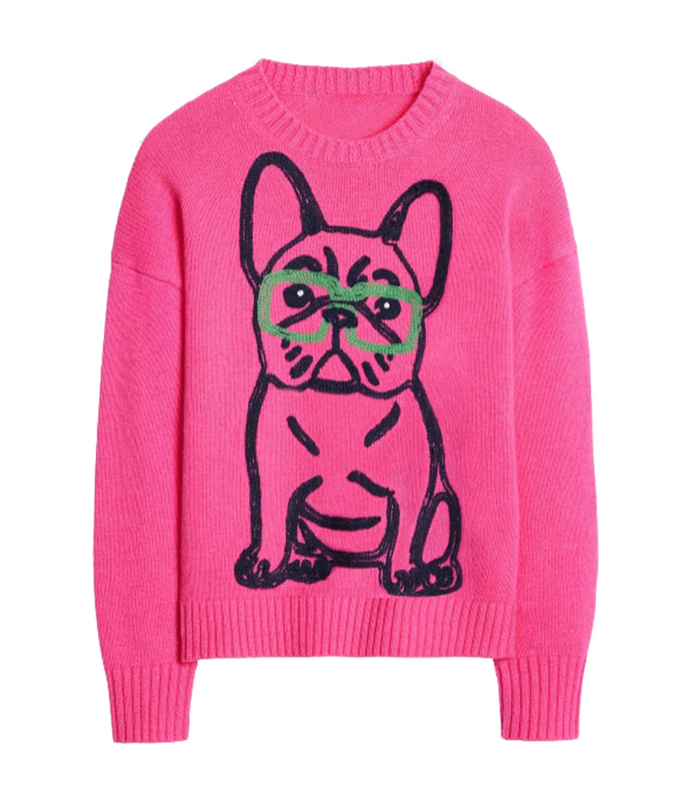 Hot Pink French Bulldog Sweater