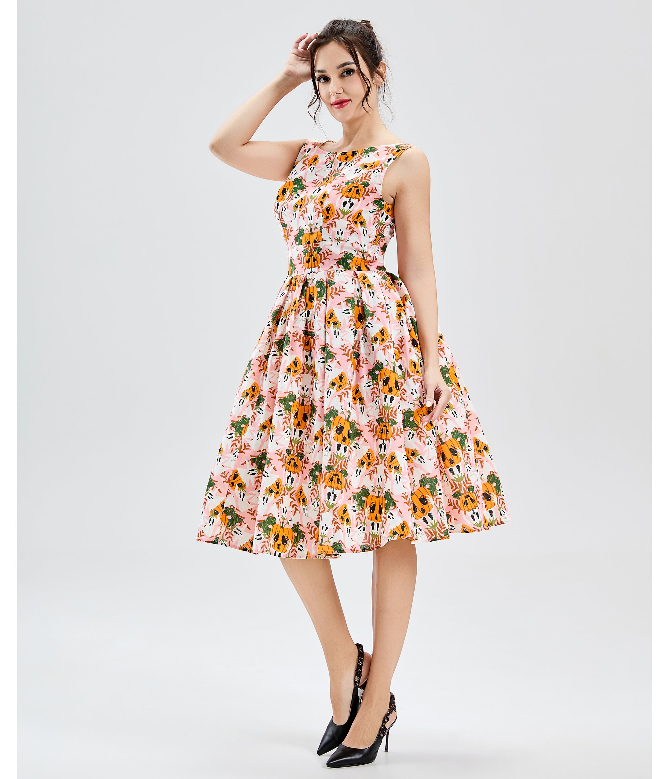 Pink Sweet Little Spooks Lily Swing Dress