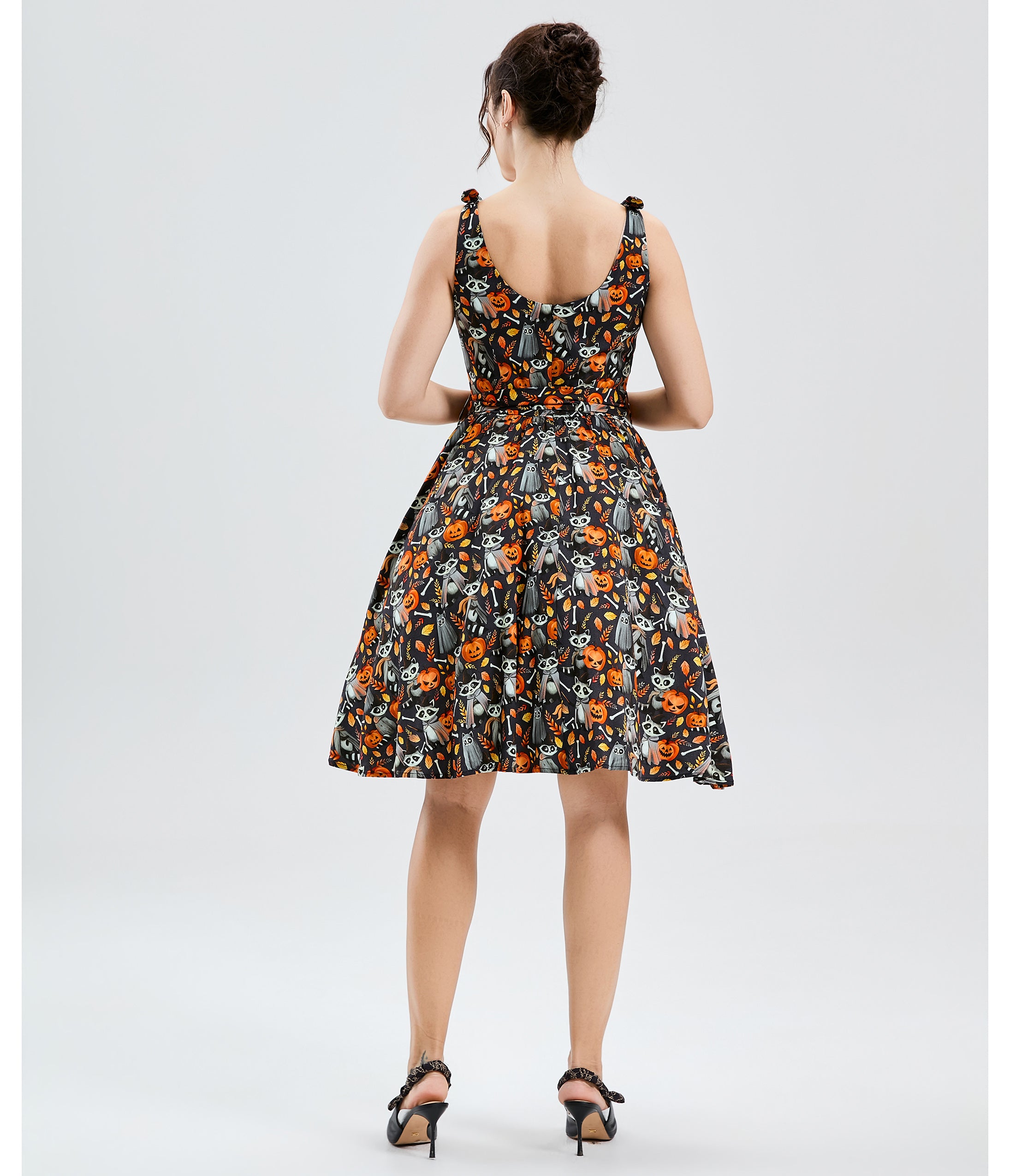 Black The Raccoon Coven Bri Swing Dress