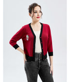 Red Dancing Calavera Skye Cardigan