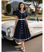 Dolly & Dotty Navy Nautical Mollie Shirt Dress