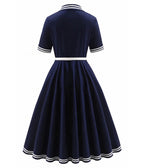 Dolly & Dotty Navy Nautical Mollie Shirt Dress
