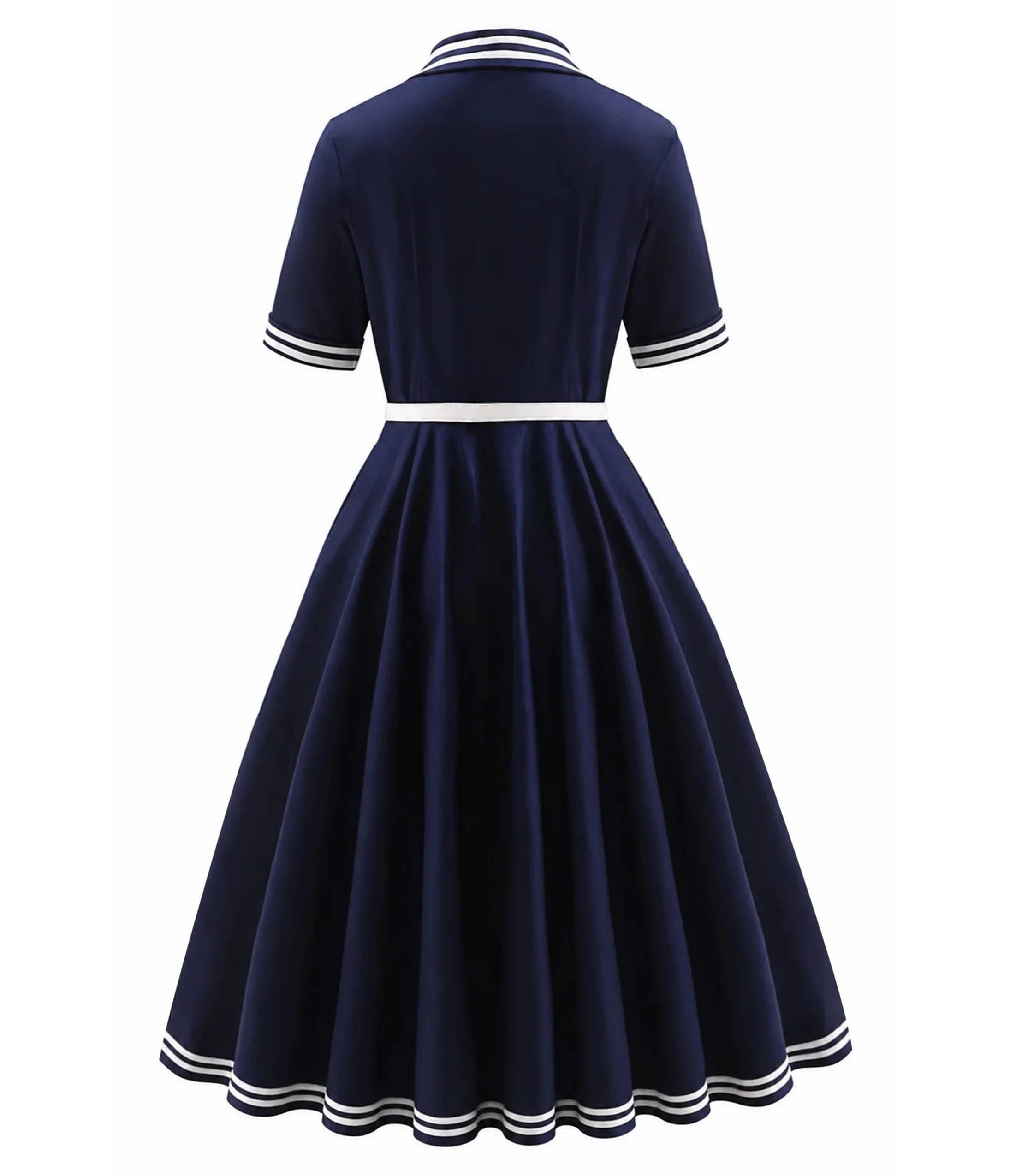 Dolly & Dotty Navy Nautical Mollie Shirt Dress