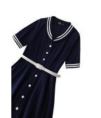 Dolly & Dotty Navy Nautical Mollie Shirt Dress