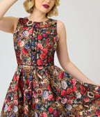 Retrolicious Floral Rabbit Print Elizabeth Dress