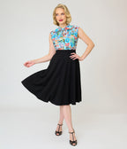 Retrolicious Retro Signs Cotton Bow Blouse
