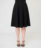 Retrolicious Black Nova Swing Skirt