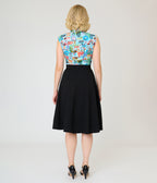 Retrolicious Black Nova Swing Skirt