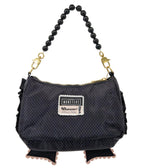 Universal Monsters Black Frankie & Bride Coquette Bow Baguette Handbag
