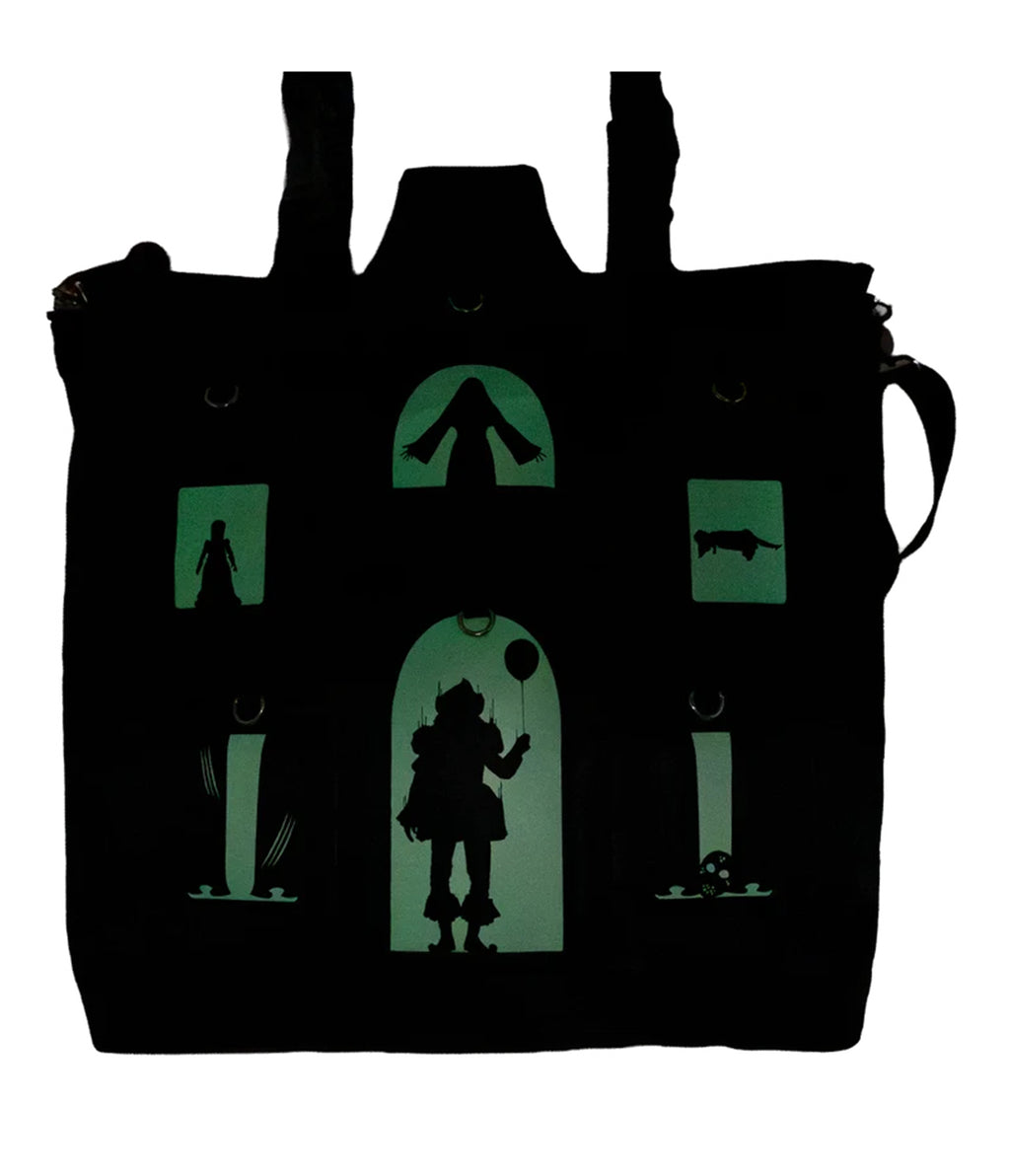 Horror House Glow in the Dark Padded Tote Bag