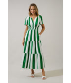 Green Pilmar Stripe Rony Maxi Dress