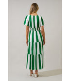 Green Pilmar Stripe Rony Maxi Dress