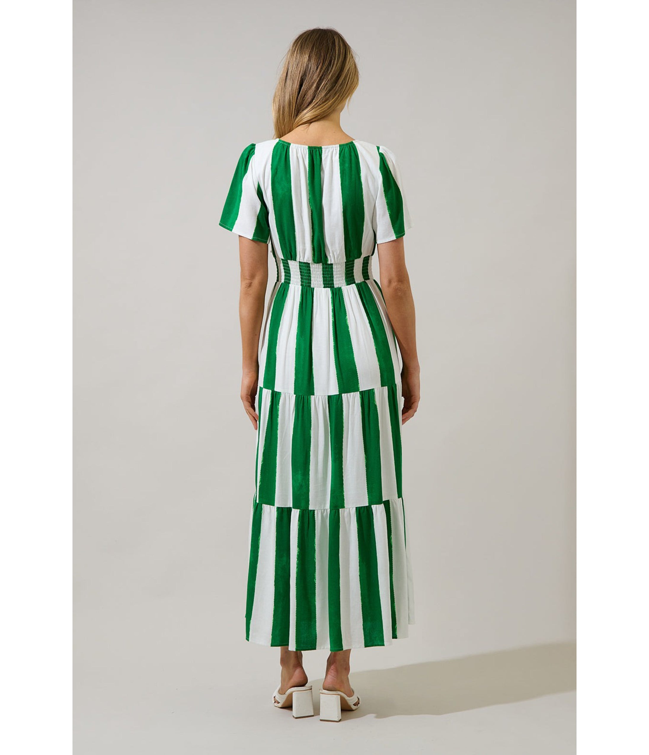 Green Pilmar Stripe Rony Maxi Dress
