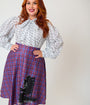 Annabelle x Unique Vintage Plus Size White Miss Me Gwen Blouse