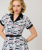 Annabelle x Unique Vintage Ivory Miss Me Alexis Swing Dress