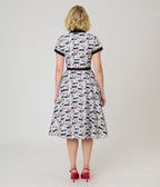 Annabelle x Unique Vintage Ivory Miss Me Alexis Swing Dress