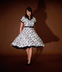 Annabelle x Unique Vintage Ivory Miss Me Alexis Swing Dress