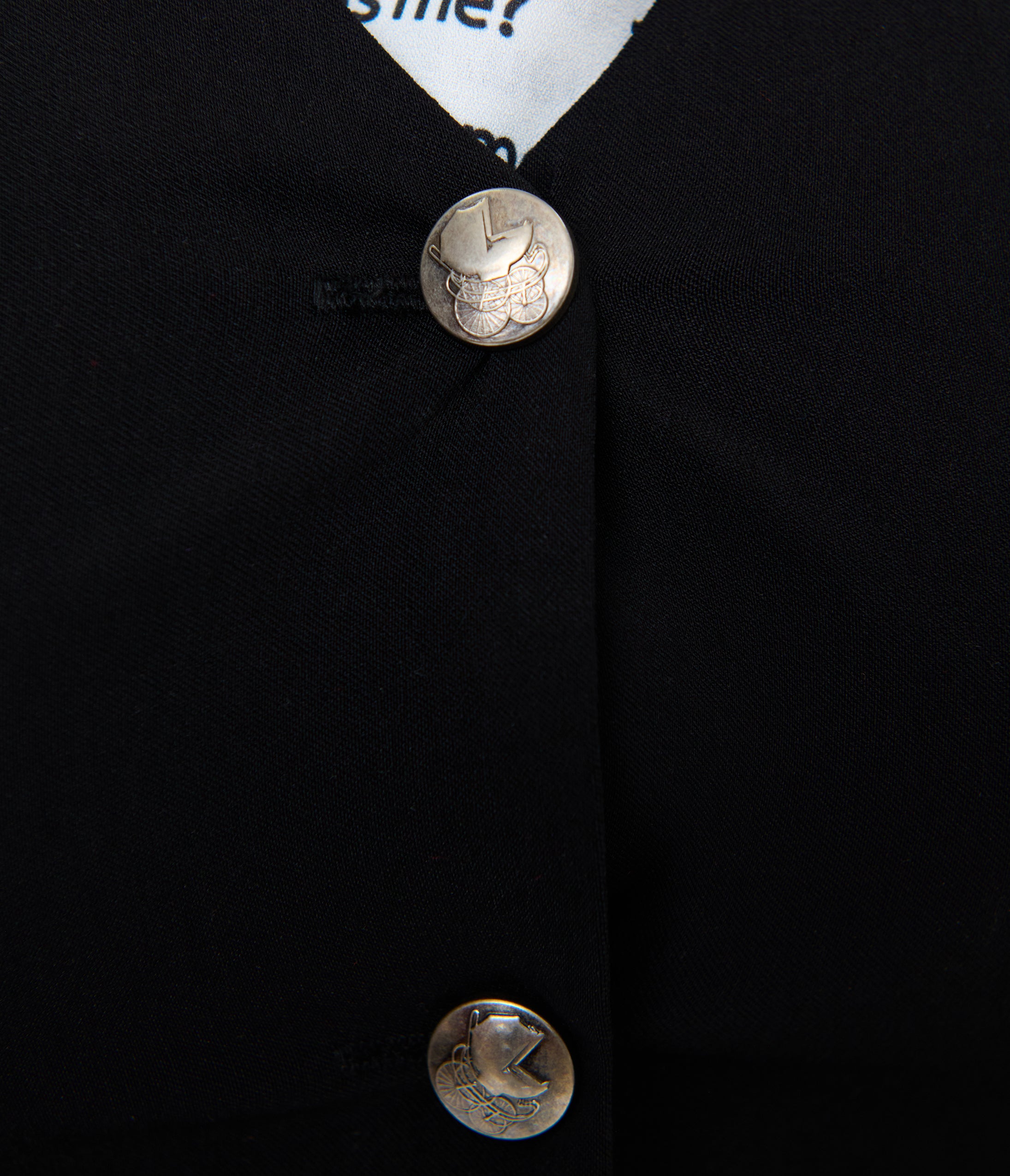 The Conjuring x Unique Vintage Black Button Up Vest