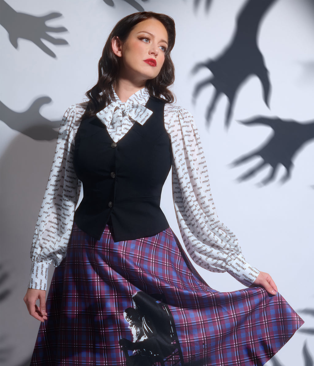 The Conjuring x Unique Vintage Black Button Up Vest