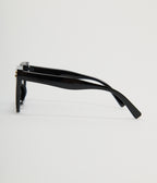 Unique Vintage Black & White Translucent Cat Eye Sunglasses