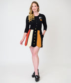 Smak Parlour Candy Corn Stripe Corduroy Mini Skirt
