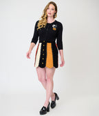 Smak Parlour Candy Corn Stripe Corduroy Mini Skirt