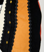 Smak Parlour Candy Corn Stripe Corduroy Mini Skirt
