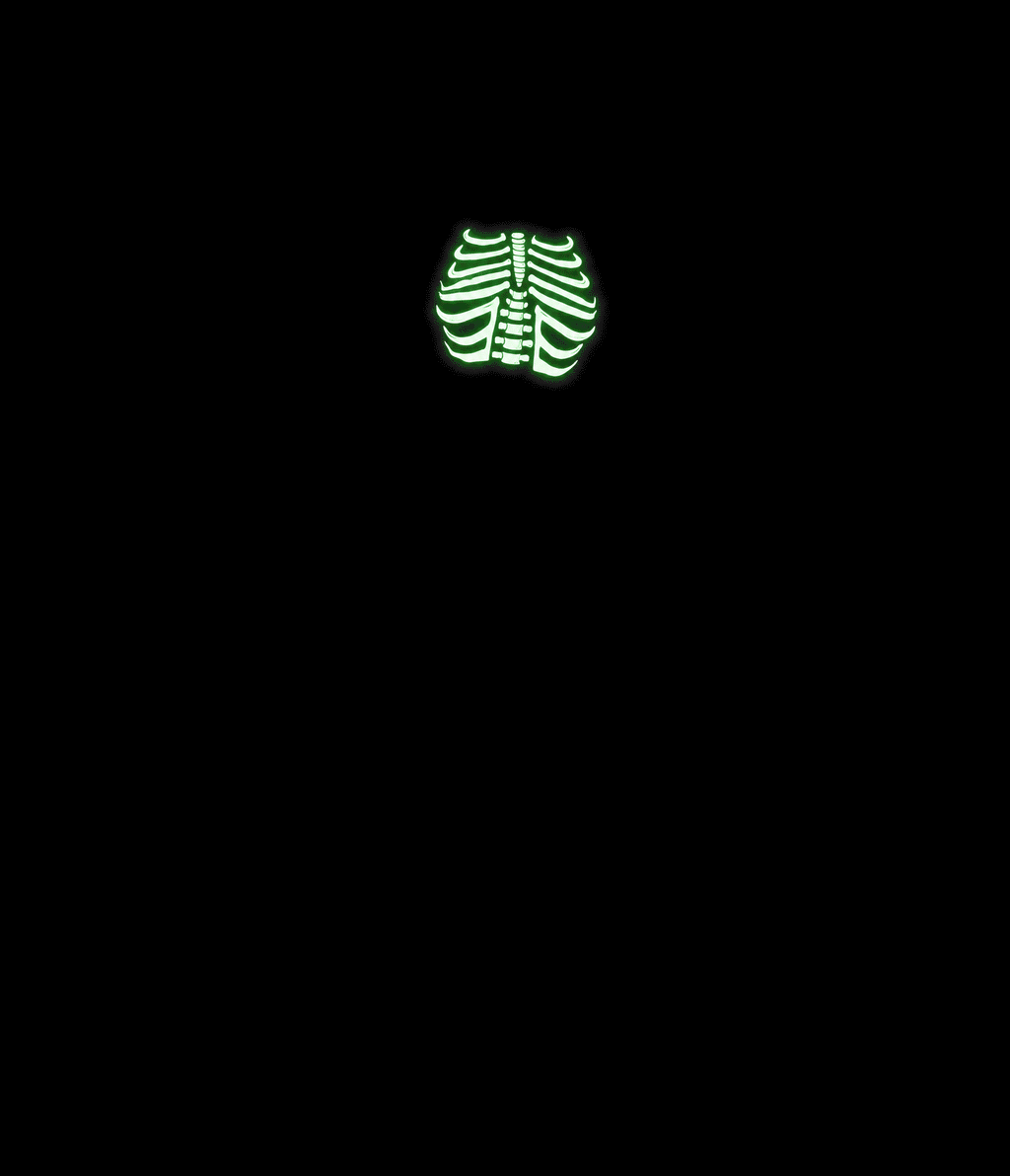 Smak Parlour Black Glow in the Dark Skeleton Mock Turtleneck Fit & Flare Lori Dress