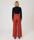Unique Vintage Orange Pinstripe Sailor Ginger Pants