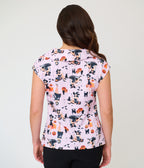 Unique Vintage Lavender Pinup Witch Twill Sleeveless Blouse