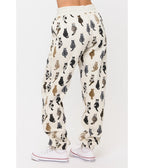 Heather Gray Cat Back Print Sweatpants