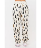 Heather Gray Cat Back Print Sweatpants