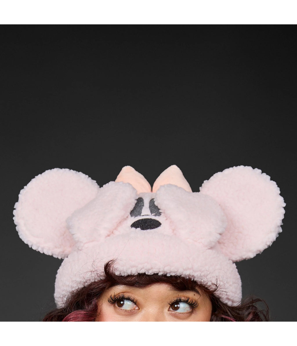 Cakeworthy Pink Disney Minnie Mouse Ghost Sherpa Beanie