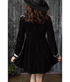 Witchwood Bags Black Velvet Lace Collar Elora Mini Dress