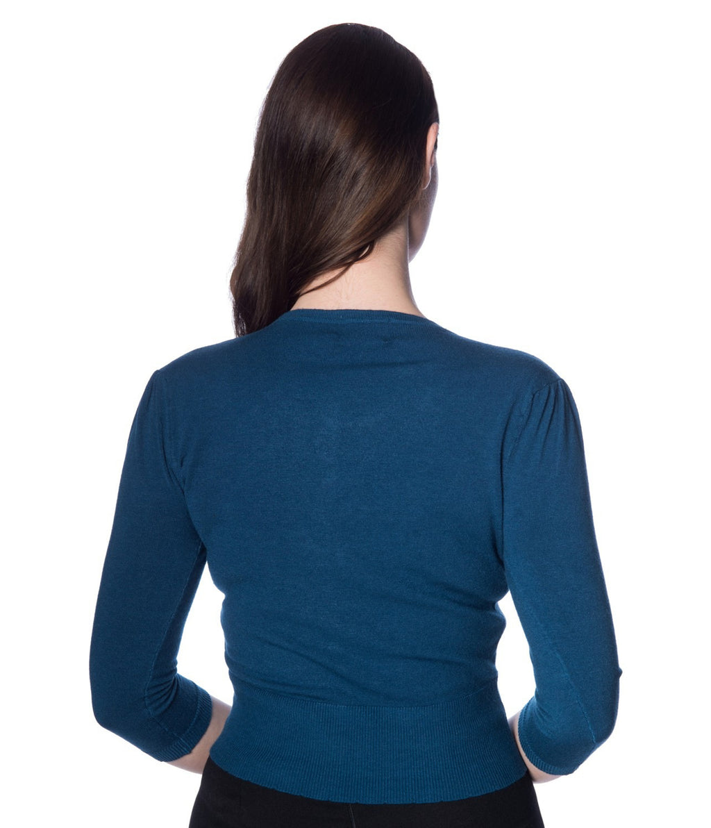 Banned Blue Cat Embroidered Cardigan