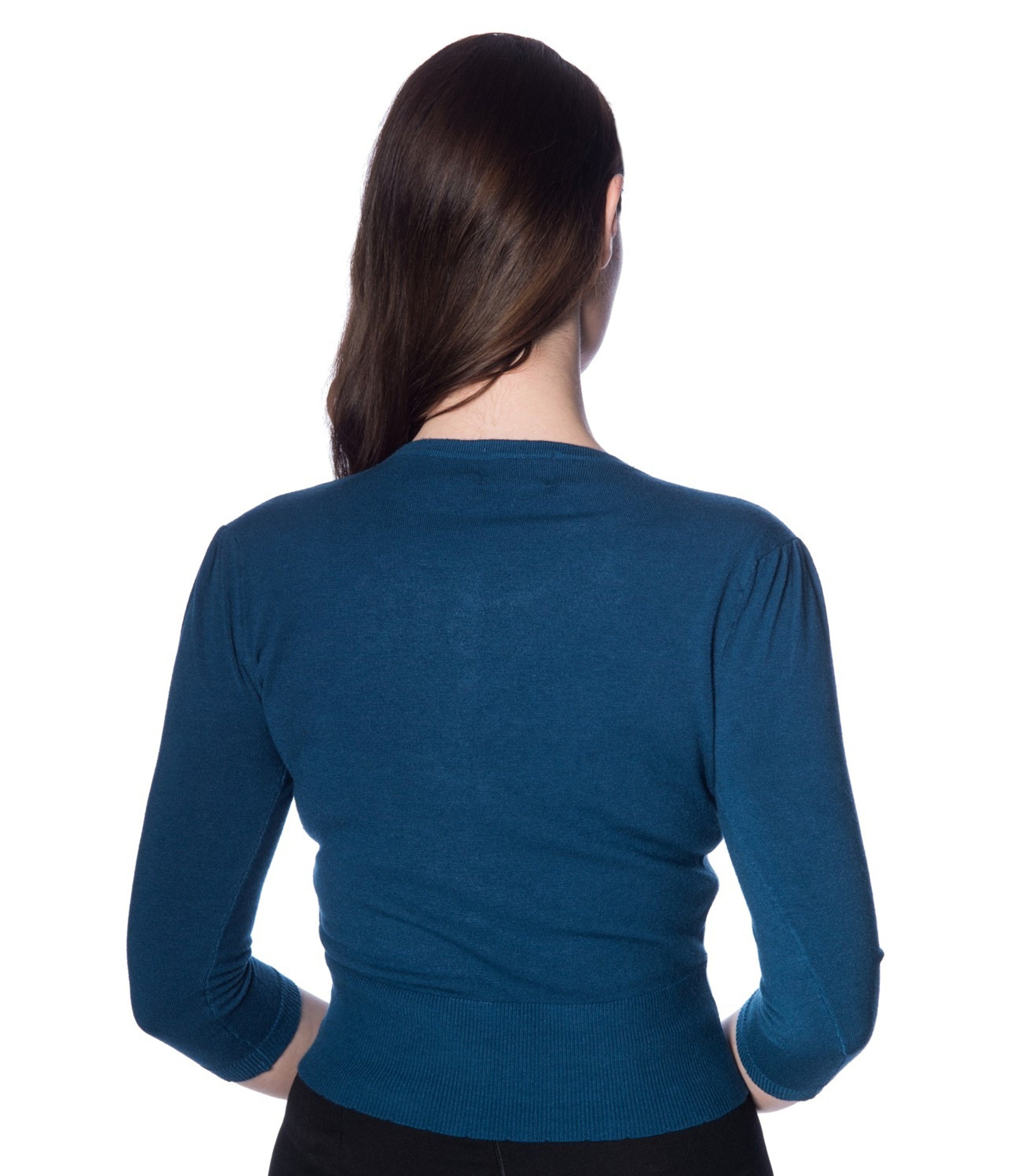 Banned Blue Cat Embroidered Cardigan