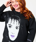 Beetlejuice x Unique Vintage Plus Size Black Lydia Deetz Long Sleeve Sweater