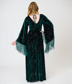 Smak Parlour Emerald & Star Print Stevie Maxi Dress