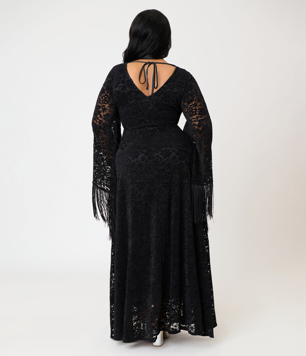 Smak Parlour Plus Size Black Lace Stevie Maxi Dress