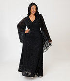 Smak Parlour Plus Size Black Lace Stevie Maxi Dress