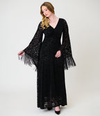 Smak Parlour Black Lace Stevie Maxi Dress