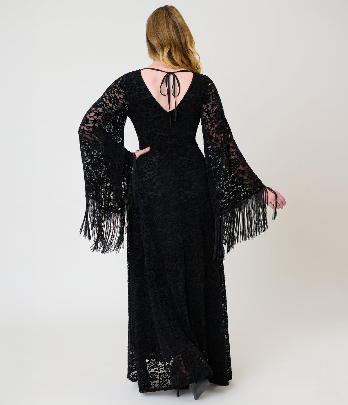 Smak Parlour Black Lace Stevie Maxi Dress