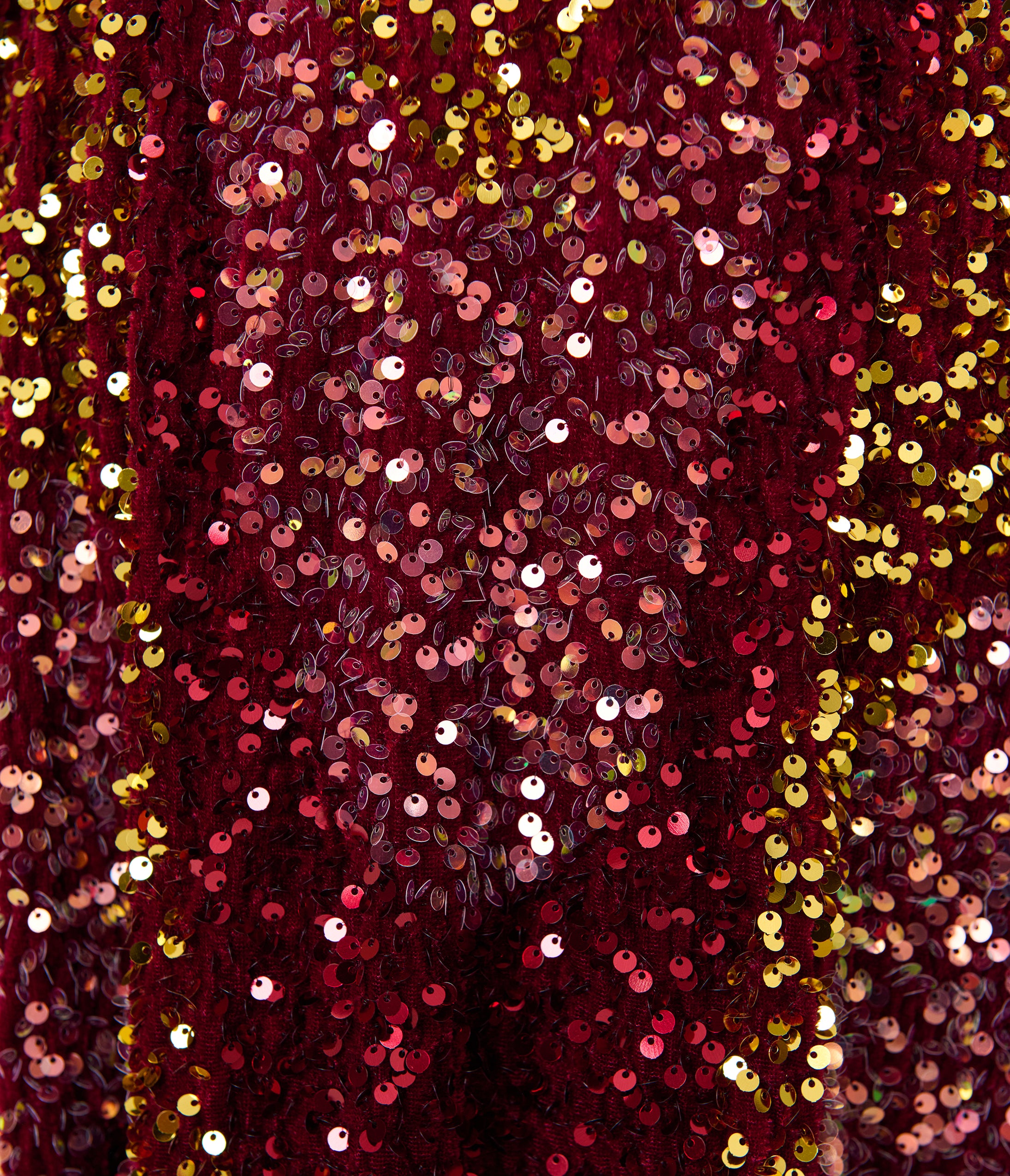 Smak Parlour Burgundy Sequin Angela Caftan Dress