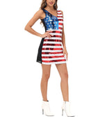 American Flag Sequin Mini Dress