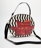 Beetlejuice x Unique Vintage Dantes Inferno Leatherette Circle Bag