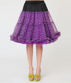 Beetlejuice x Unique Vintage Purple Sandworm Ruffled Petticoat Crinoline