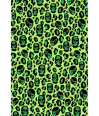 Bonsai Kitten Green Franken-Leopard Print Tie Crop Top