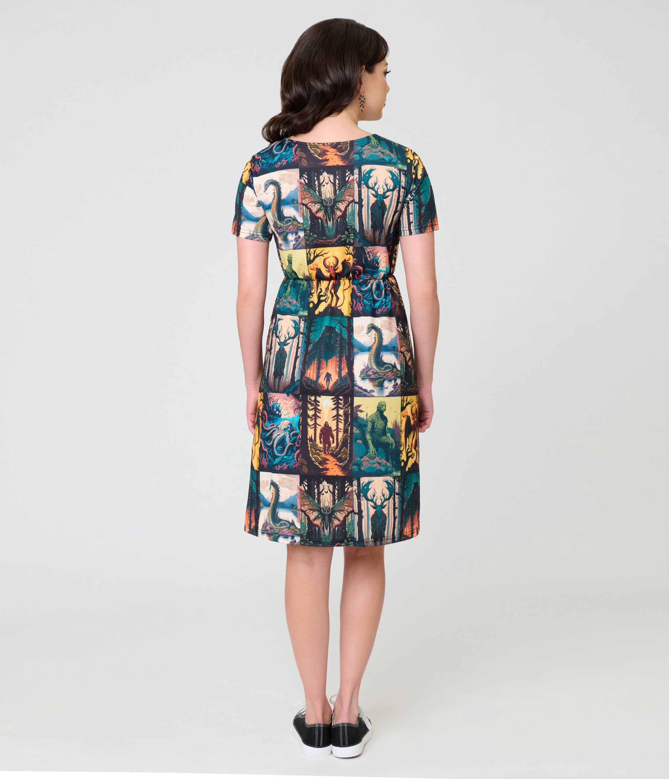 Witchwood Bags Cryptid Print Dress