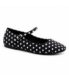 Black Polka Dot Mary Jane Flats